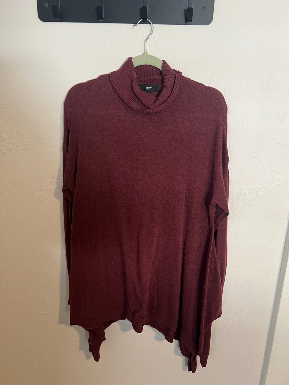 Mossimo Supply Co. Women's Cowl Neck Sweater in Burgundy
